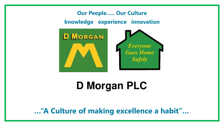 d morgan plc