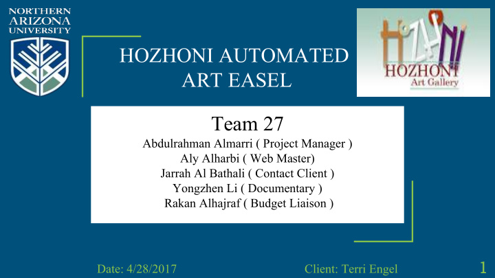 hozhoni automated art easel team 27
