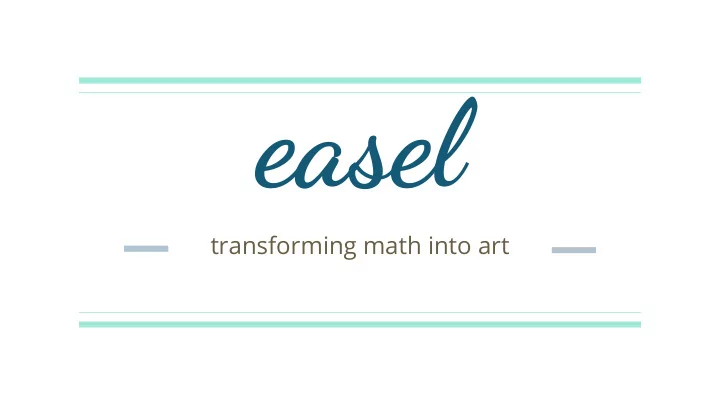 easel