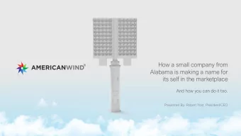 Alabama is making a name for  its self in the marketplace  And how you can do it too.  Presented