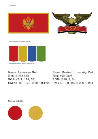 Name: American Gold  Name: Boston University Red  Hex: #D3AE3B  Hex: #C40308  RGB: (211, 174, 59)