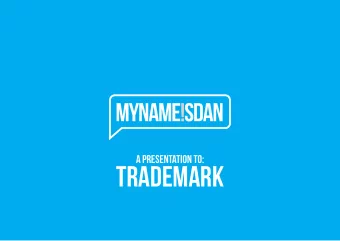 TRADEMARK  P R I VAT E  &amp;  C O N F I D E N T I A L  Project Brief  Trademark Windows have been
