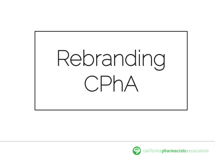 re rebr branding ng cp cpha what i at is a a logo