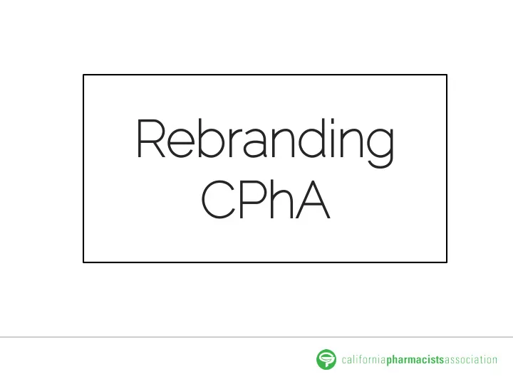 re rebr branding ng cp cpha what i at is a a logo