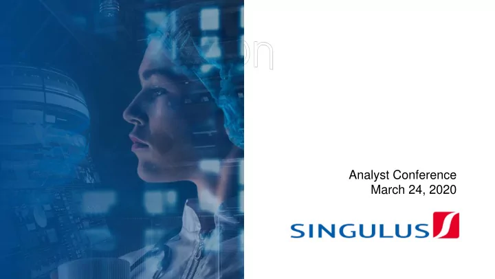 analyst conference
