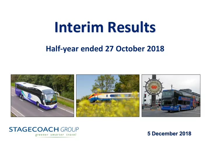 interim results