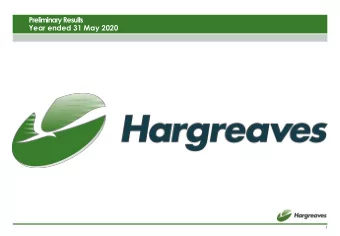 Preliminary Results  Year ended 31 May 2020  1  Headlines  Underlying  Net Debt  Underlying*  Final