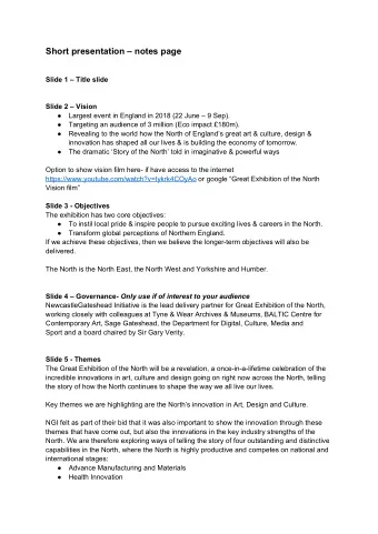 Short   presentation      notes   page Slide   1