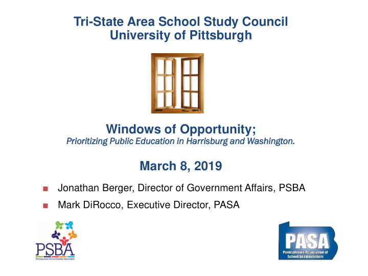 tri state area school study council