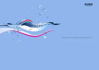 WATER BASED INKS  Opaque, semi-opaque and transparent  KIIAN GROUP  VISION  KIIAN SCREEN  Kiian is