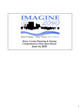 1  2  This effort is being led by an ad-hoc steering committee of the Horry County Planning