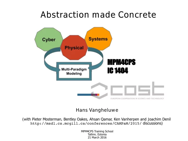 abstraction made concrete