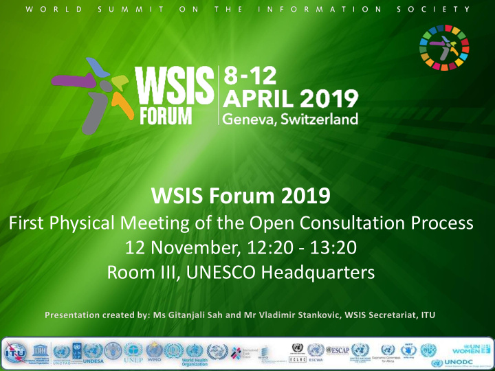 wsis forum 2019