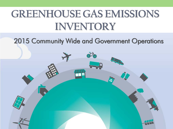 greenhouse gas emissions inventory