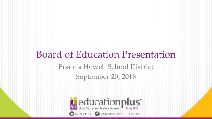 board of education presentation