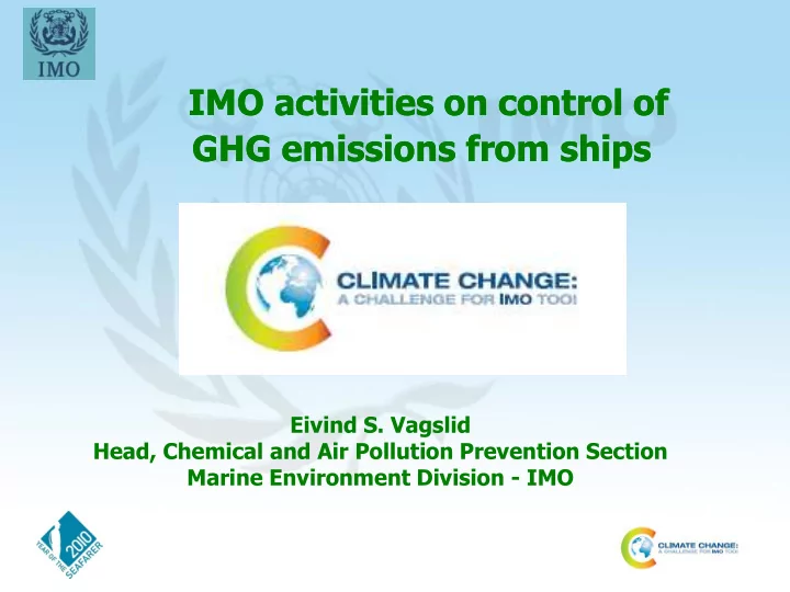imo activities on control of imo activities on control of