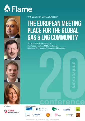 Associate Sponsors... c  e e ce  Co-Sponsor...  www.icbi-fl  ame.com     Tel: +44 (0) 20 7017 7200