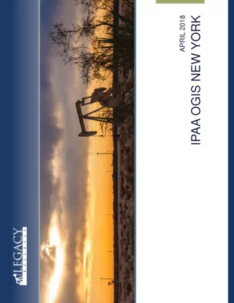 IPAA OGIS NEW YORK  Certain Disclosures  Forward-Looking Information  This presentation relates to