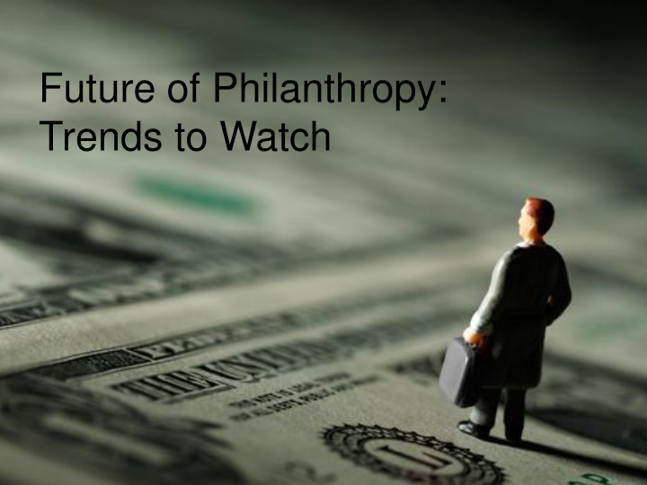 future of philanthropy