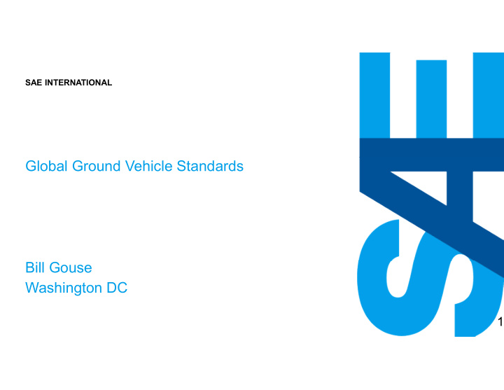 ground vehicle standards global ground vehicle standards