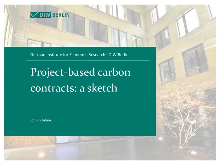 project based carbon