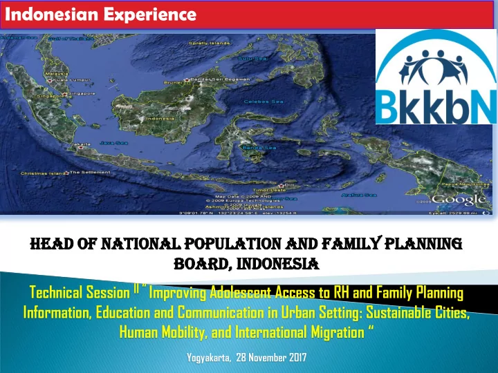 indonesian experience