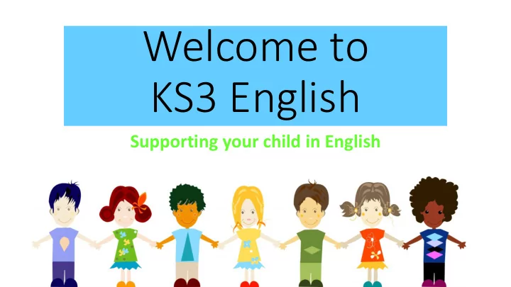 welcome to ks3 english
