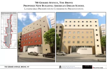 700 G ERARD A VENUE :  EXISTING CONDITION PHOTOS  1- LOOKING SOUTH, AT THE EAST SIDE OF GERARD