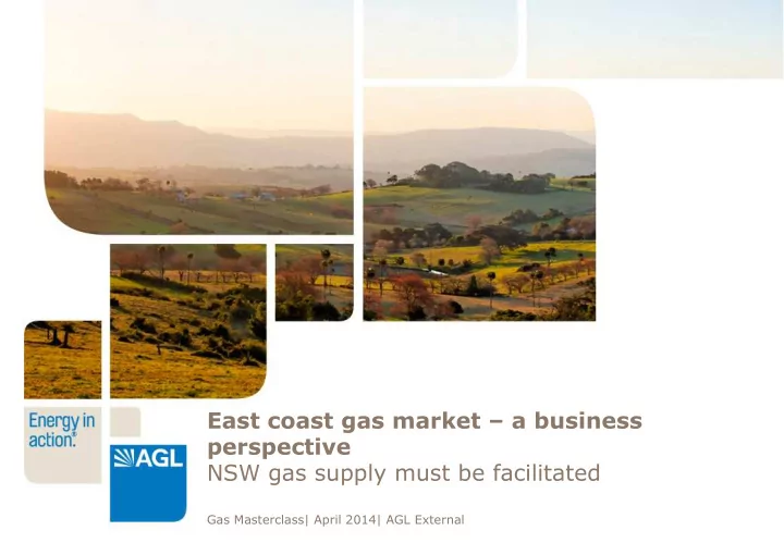 east coast gas market a business perspective nsw gas
