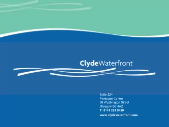 Suite 224  Pentagon Centre  36 Washington Street  Glasgow G3 8AZ  T: 0141 229 5420