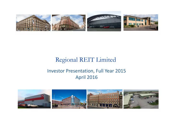regional reit limited