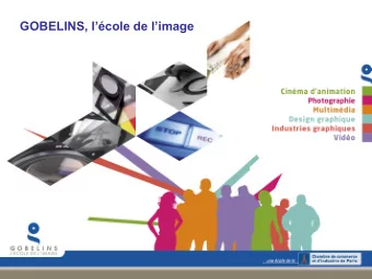 GOBELINS, lcole de limage GOBELINS: still and animated images  Gobelins is one of the top