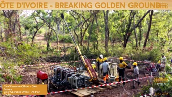 Chief Executiv  Chief Executive Officer  - Glen  e Officer  - Glen  Par  Parsons  sons  Chief Oper