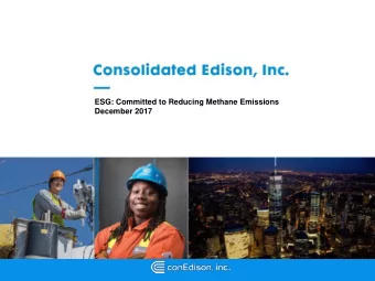 EDISON, INC.  ESG: Committed to  Reducing Emissions  ESG: Committed to Reducing Methane Emissions