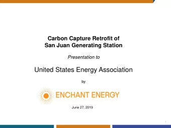 United States Energy Association  by  June 27, 2019  1  What is San Juan Generating Station