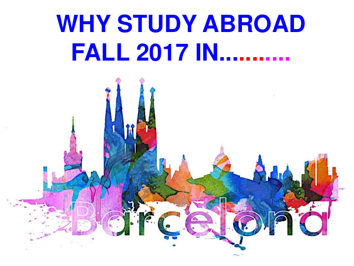 why study abroad