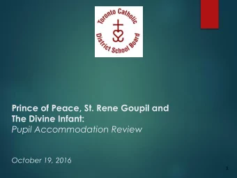 Prince of Peace, St. Rene Goupil and  The Divine Infant:  Pupil Accommodation Review  October 19,