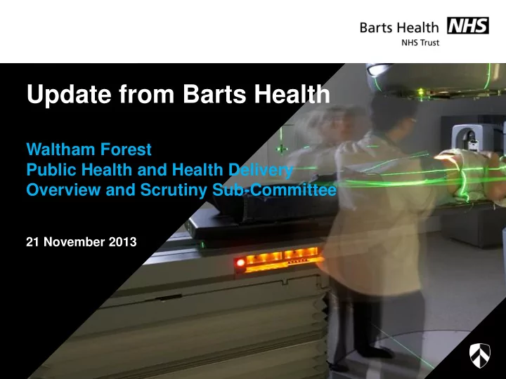 21 november 2013 agenda update on our cost improvement