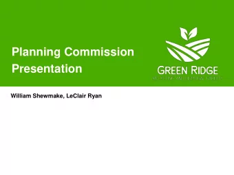 Planning Commission  Presentation  William Shewmake, LeClair Ryan  About County Waste of Virginia