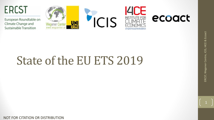 state of the eu ets 2019