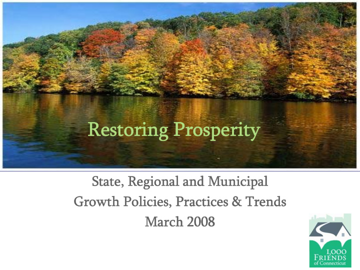 restoring prosperity restoring prosperity