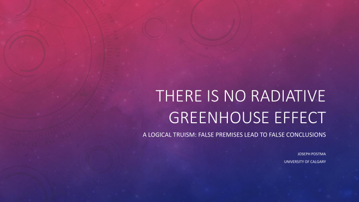 there is no radiative