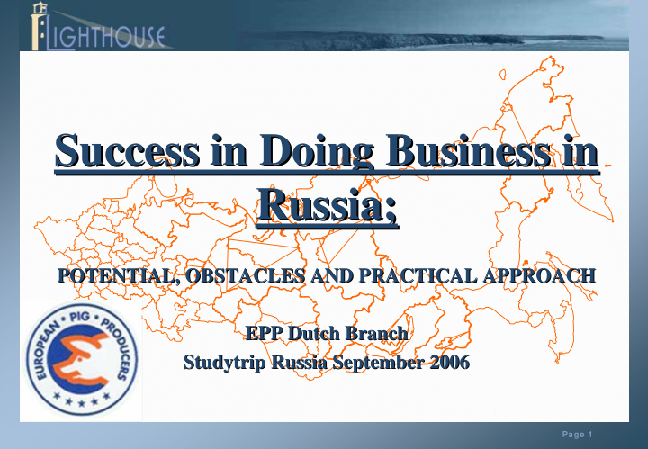 success in doing business in success in doing business in