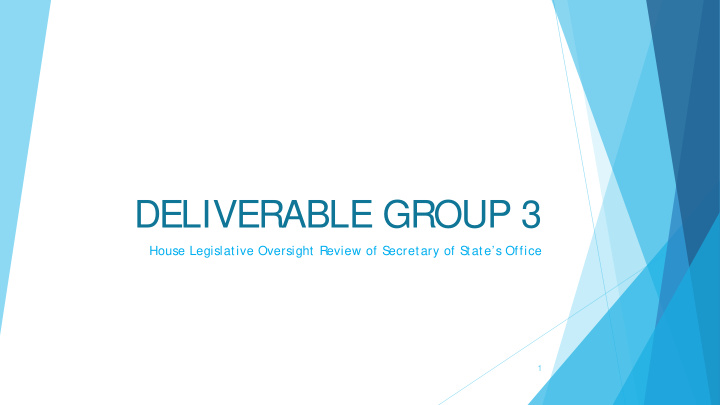deliverable group 3