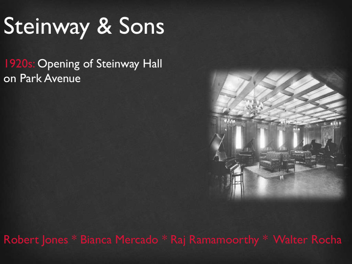 steinway sons