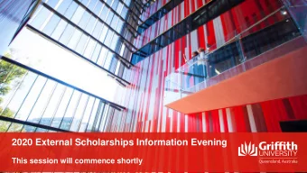 2020 External Scholarships Information Evening  This session will commence shortly  Housekeeping