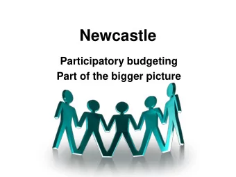 Two examples  Choices and chances  Bright Ideas  Objectives: to breakdown silos and think more