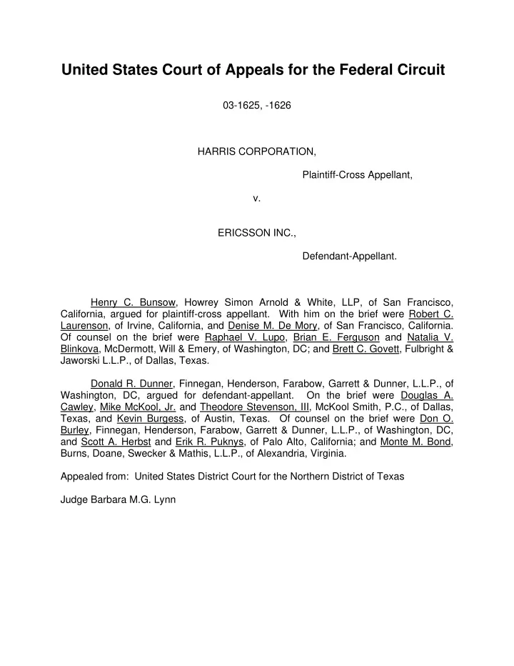 united states court of appeals for the federal circuit