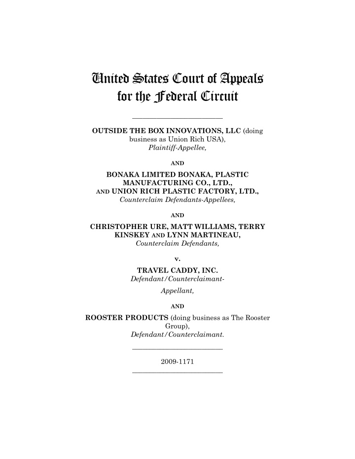 united states court of appeals for the federal circuit