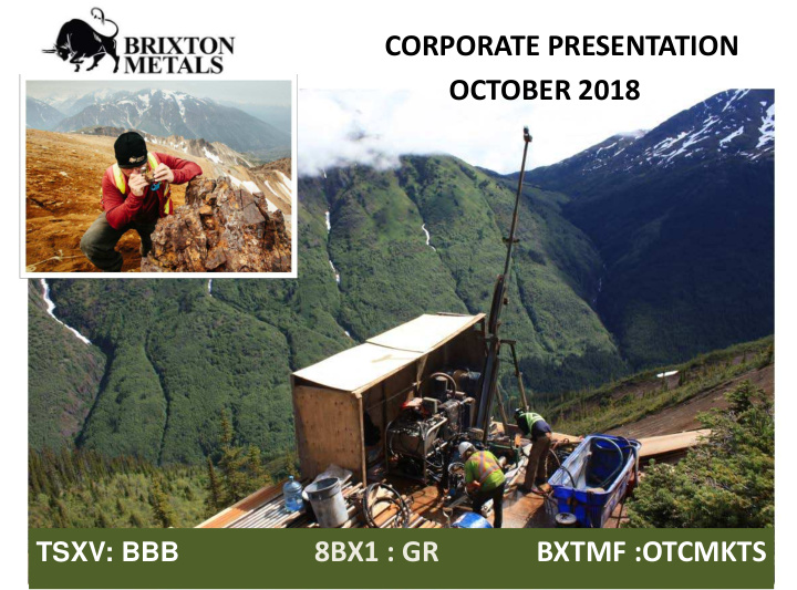 corporate presentation october 2018